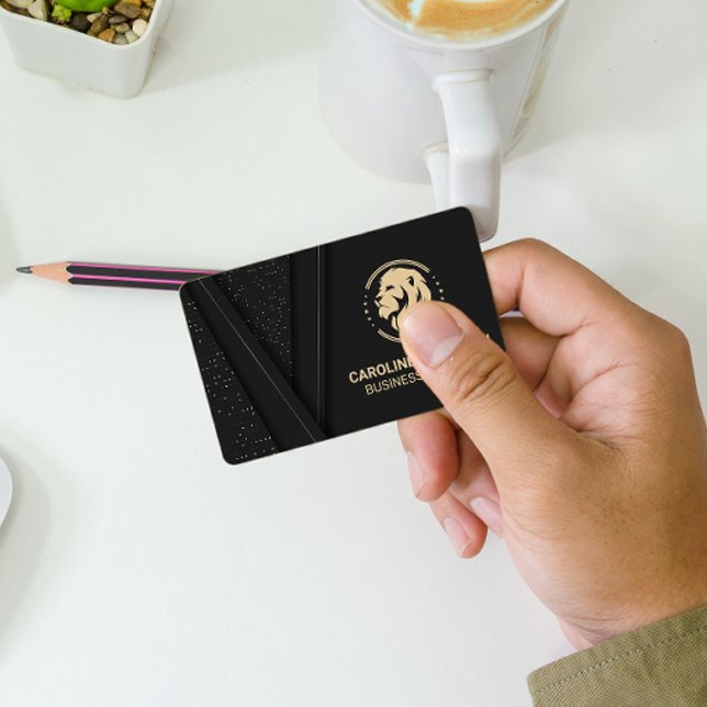 Golden Lion Logo Business Card (Creator Uploaded)
