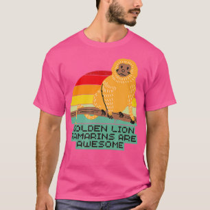 Golden Lion Tamarin Monkey Wildlife Men Women Kids T-Shirt