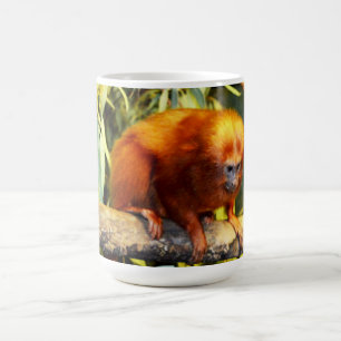 Golden Lion Tamarin Observing, Tea Mug