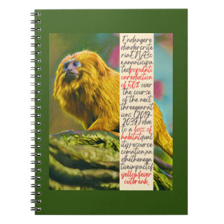 Golden Lion Tamarin Spiral Notebook