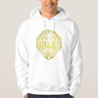  Golden Lion white hoodie men