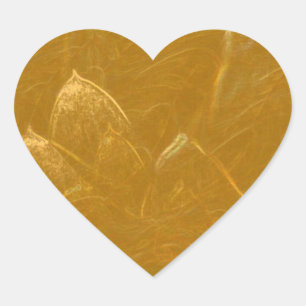 GOLDEN LOTUS2 HEART STICKER