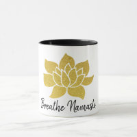*~* Golden Lotus Breathe Namaste Gold Lotus Yoga