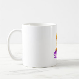 Golden Lotus Meditation Buddha Spiritual Yoga Desi Coffee Mug