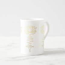 Golden Lotus Mug