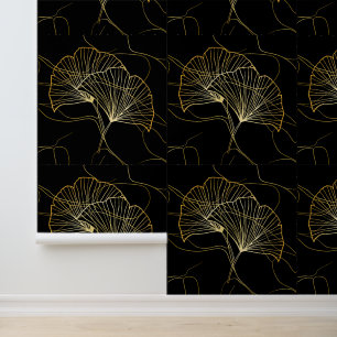 Golden Lotus Wallpaper