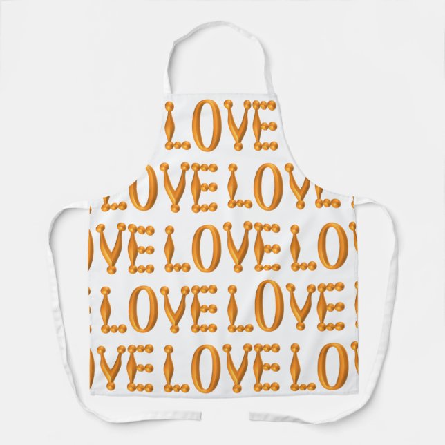Golden LOVE Apron (Front)