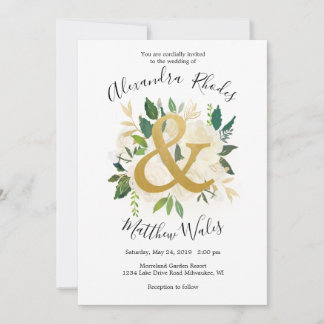 Golden Love Invitation