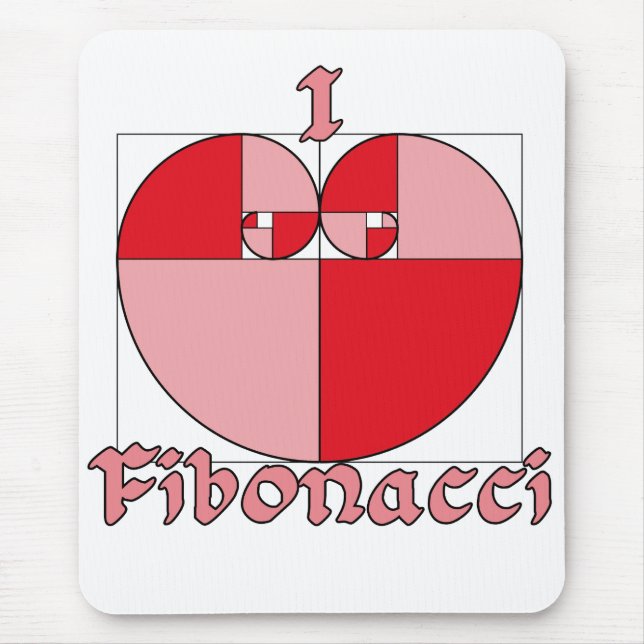 Golden Love Ratio Mouse Mat (Front)