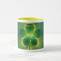 Golden Lucky Clover Glow Good Luck