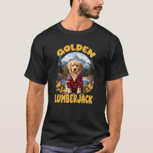 Golden Lumberjack Camping - Dog Mama of Golden Ret T-Shirt
