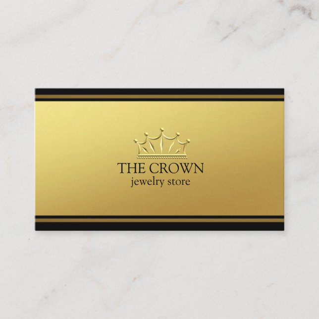 Golden Luxury Business Card (Front)