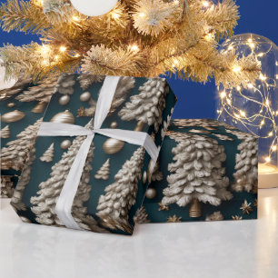 Golden Luxury Christmas Wrapping Paper