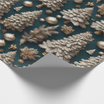 Golden Luxury Christmas Wrapping Paper
