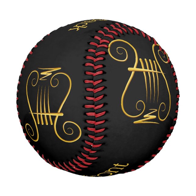Golden Lyre Baseball (Angled)