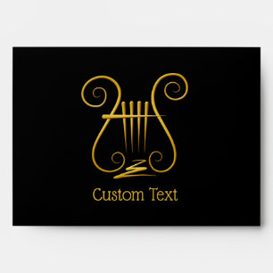 Golden Lyre Envelope