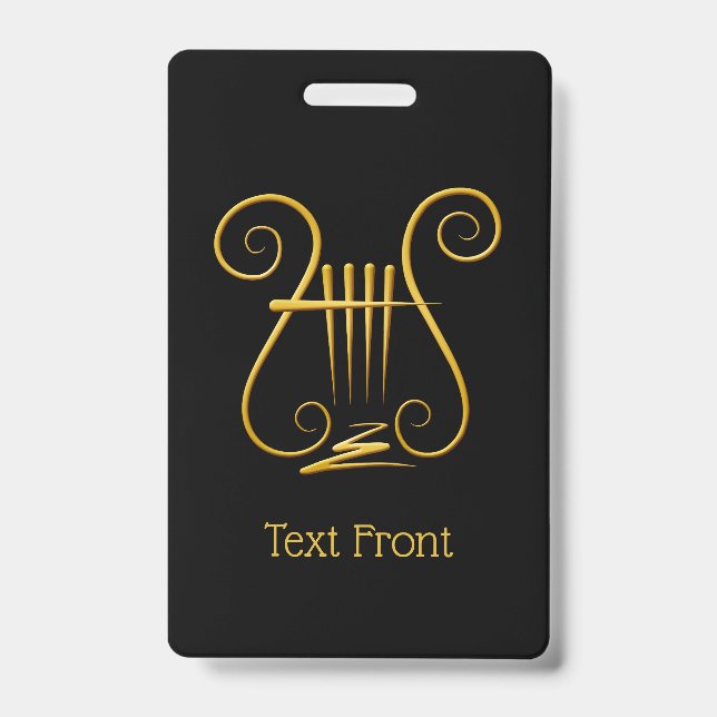 Golden Lyre ID Badge (Front)