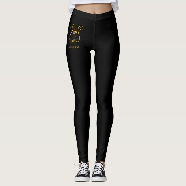 Golden Lyre Leggings (Front)