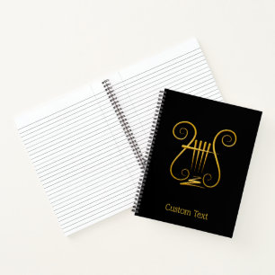 Golden Lyre Notebook