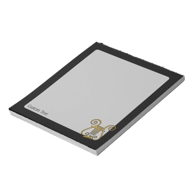 Golden Lyre Notepad (Rotated)