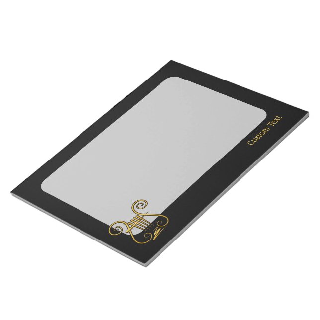 Golden Lyre Notepad (Angled)