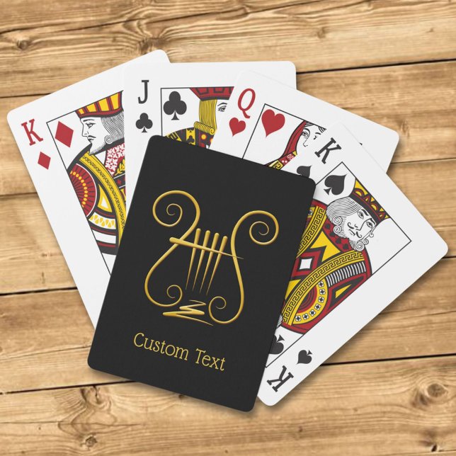 Golden Lyre Playing Cards (Creator Uploaded)
