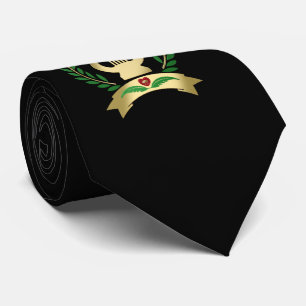 Golden lyre tie
