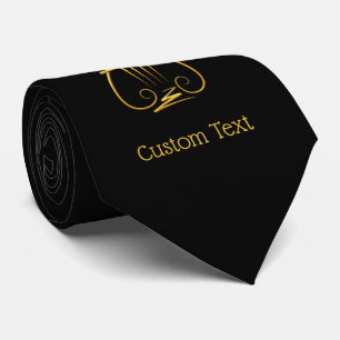Golden Lyre Tie