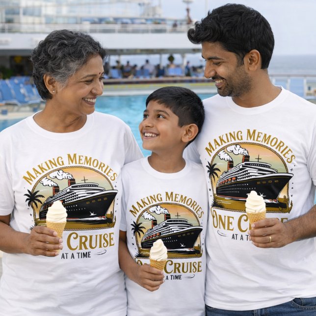 GOLDEN Making Memories Cruise T-Shirt (Matching Customized Matching Cruise Shirts for the whole family)