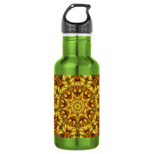 Golden Mandala Antique Abstract Design-63495 532 Ml Water Bottle