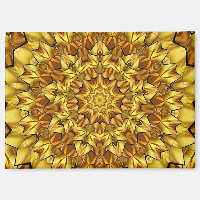 Golden Mandala Antique Abstract Design-63495 Magnet (Front)