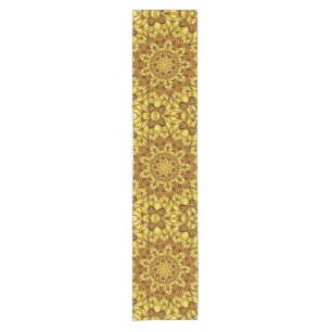 Golden Mandala Antique Abstract Design-63495 Short Table Runner