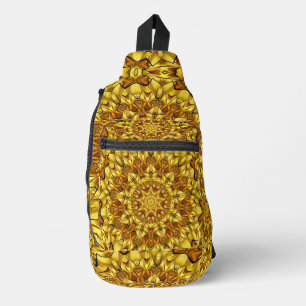 Golden Mandala Antique Abstract Design-63495 Sling Bag