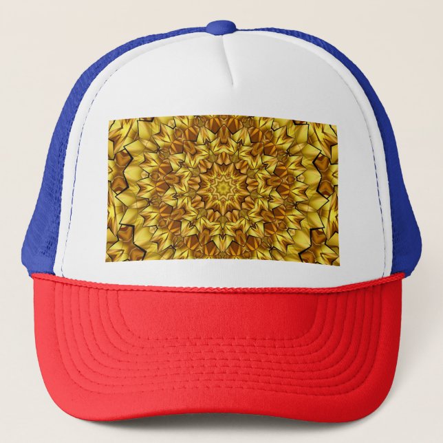 Golden Mandala Antique Abstract Design-63495 Trucker Hat (Front)