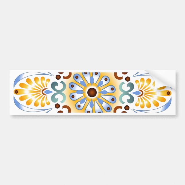 Golden Mandala Bumper sticker (Front)