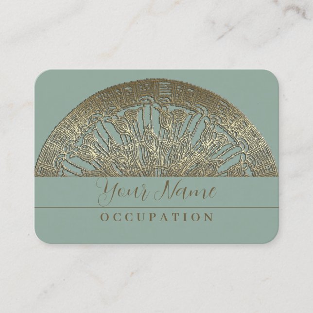 Golden Mandala - Business Card (Front)