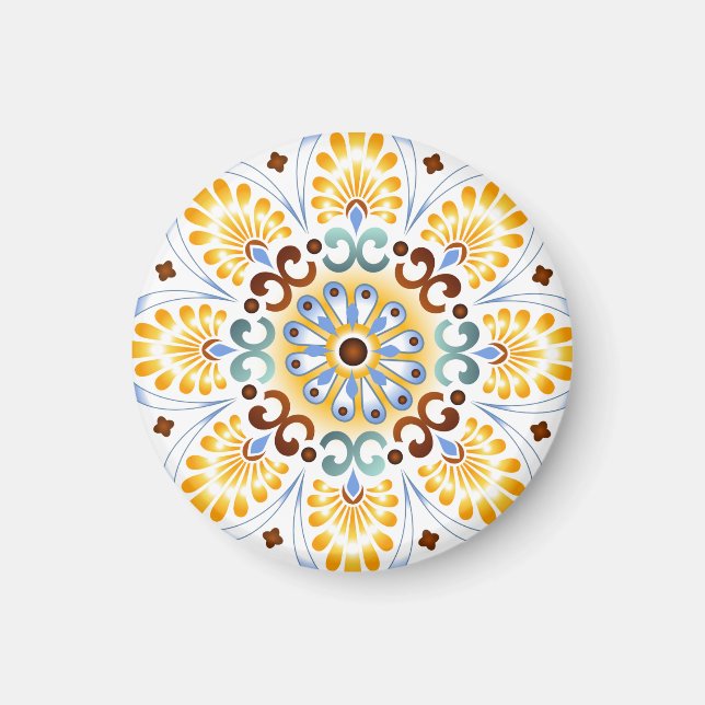 Golden Mandala Magnet (Front)
