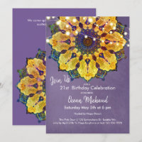 Golden Mandala | Modern Mandala Meditation, Purple