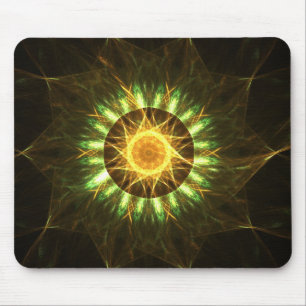 Golden mandala mouse mat