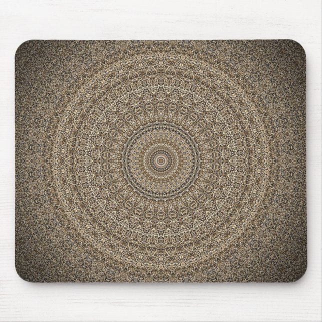 Golden Mandala Mouse Mat (Front)