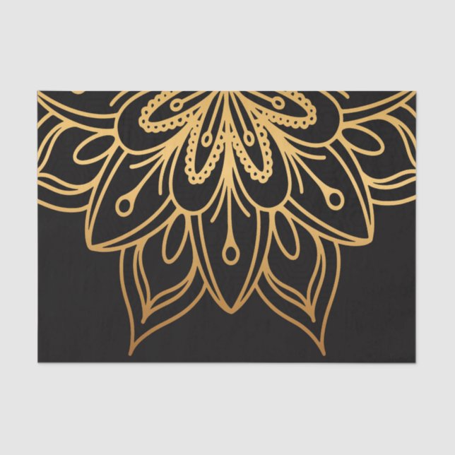 Golden Mandala Tissue Paper (Front)