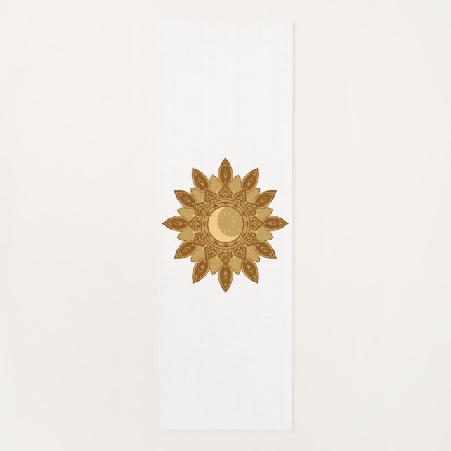 Golden Mandala Yoga Mat (Front)