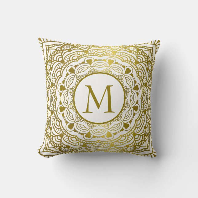 Golden Mandela Cushion (Front)