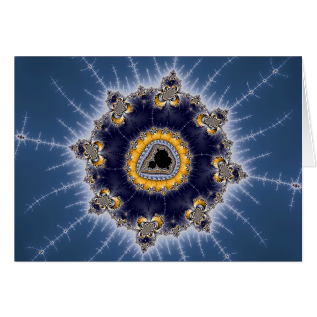Golden Mandelbrot - Fractal Card (Front Horizontal)