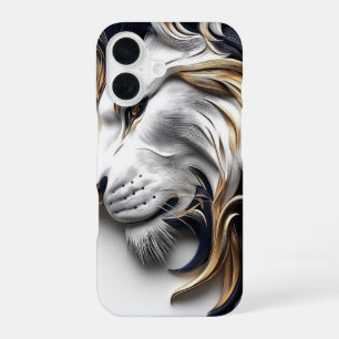 Golden Mane Lion – Luxury Power iPhone 16BackCover 16 Case
