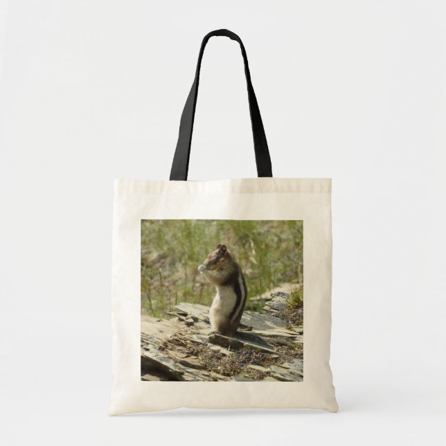 Golden-Mantled Ground Squirrel at Glacier I Tote Bag (Front)