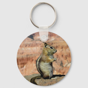 Golden Mantled Ground Squirrel Key Ring