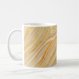Golden marble texture coffee mug