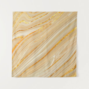 Golden marble texture tapestry