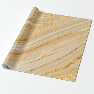Golden marble texture wrapping paper